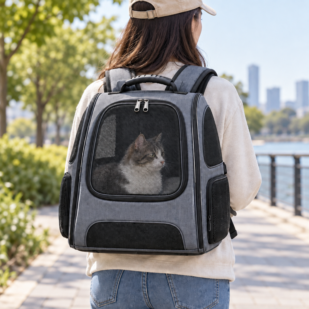 Tavreqo™ Large Ventilated Travel Pet Backpack main image 04