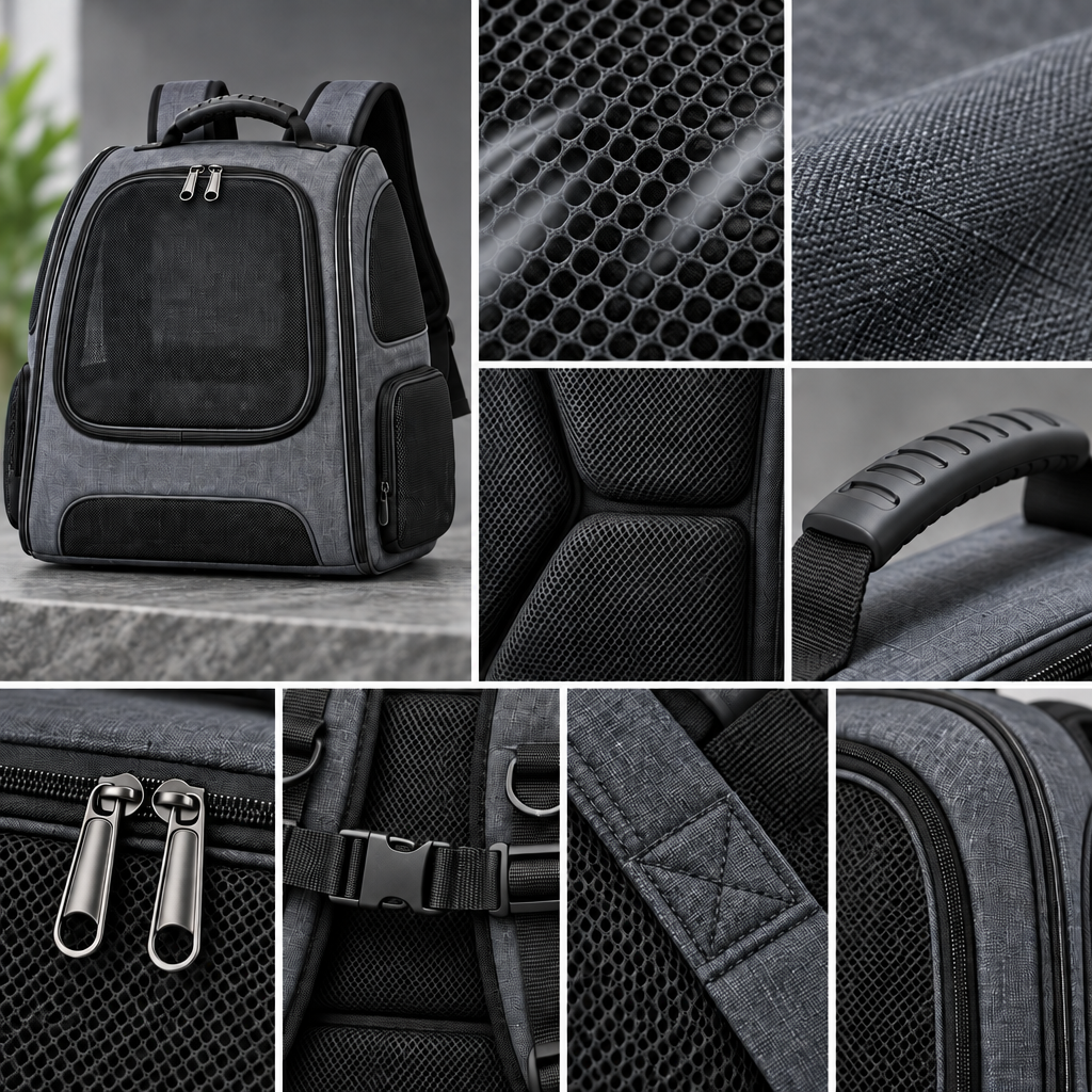 Tavreqo™ Large Ventilated Travel Pet Backpack main image 06