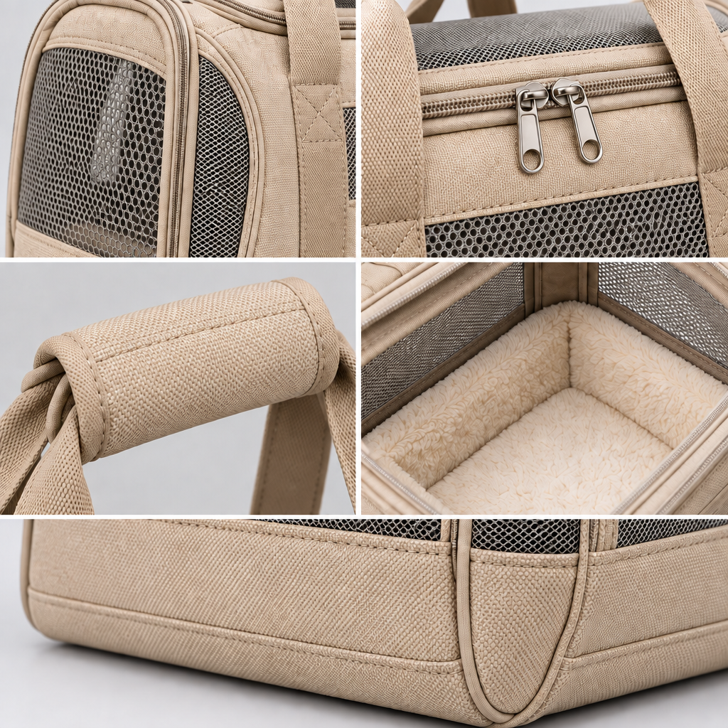 Tavreqo™ Lightweight Ventilated Pet Carrier Tote main image 03