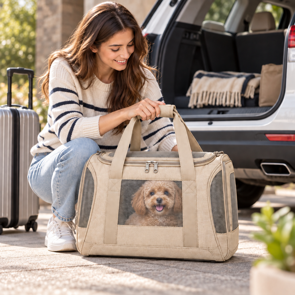 Tavreqo™ Lightweight Ventilated Pet Carrier Tote main image 05