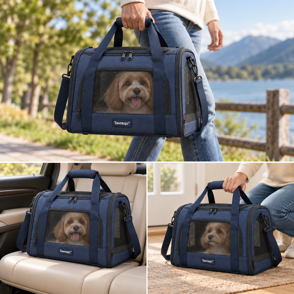 Tavreqo™ Foldable Pet Travel Carrier Bag main image 02