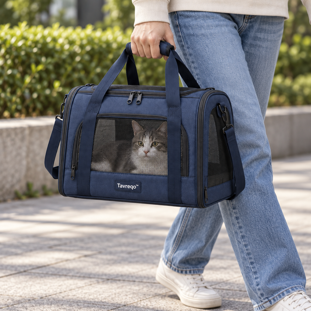 Tavreqo™ Foldable Pet Travel Carrier Bag main image 04